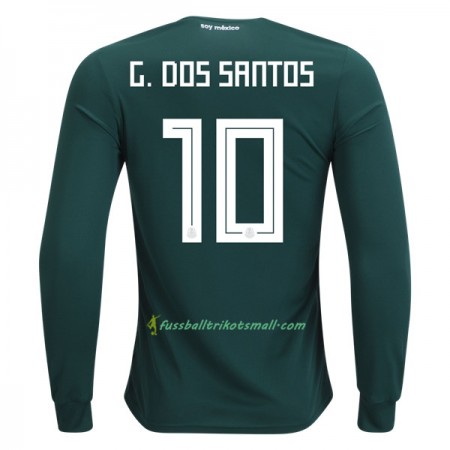 Fußballtrikots Mexiko G.Dos Santos 10 WM 2018 Langarm Heimtrikotsatz kaufen